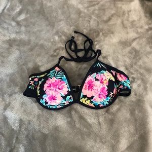 Xhilaration Push Up Floral Bikini Top